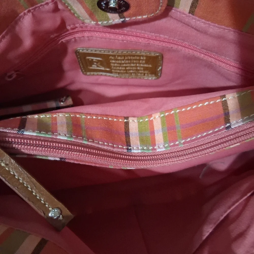 Plaid Pink and Tan Women's  Relic Bag - Picture 4 of 5